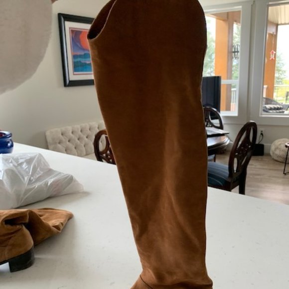 STUART WEISMAN Over the Knee Suede Boots - Picture 5 of 5